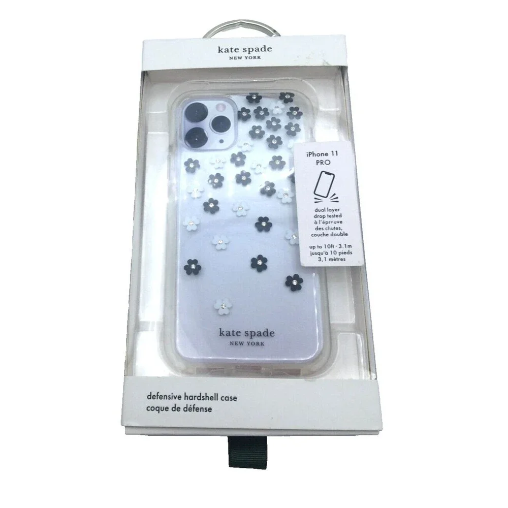 Kate Spade Defensive Hardshell Case for iPhone 11 Pro Scattered Flowers NIB